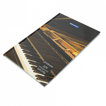 Дневник для музыкальной школы 140х210 мм, 48 л., твердый, BRAUBERG, справочный материал, "Концерт", 103279