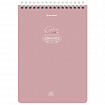 Блокнот А5 (146х206 мм), 60 л., гребень, картон, клетка, BRAUBERG, "Pastel", 114362