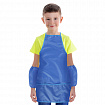 Фартук с нарукавниками для уроков труда ПИФАГОР, 3 кармана, увеличенный размер, 45x60 см, синий, 273746