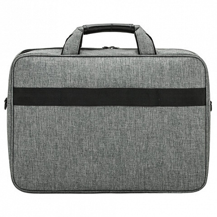 Сумка портфель BRAUBERG OFFICE с отделением для ноутбука 17,3", светло-серый меланж, 34х44х6 см, 272613
