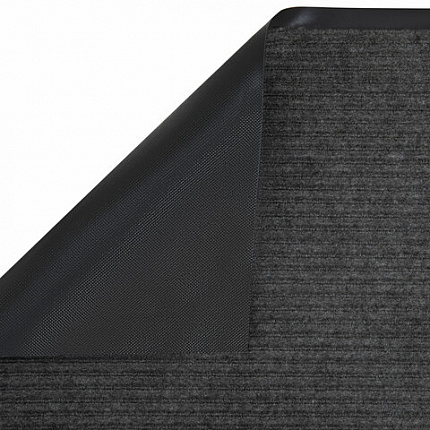 Коврик придверный 120х150 см, СЕРЫЙ, влаго-грязезащитный, 430 г/м2, ребристый, ЛЮБАША СТАНДАРТ, 701041