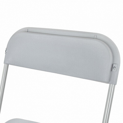 Стул складной BRABIX "Golf CF-002", серый каркас, пластик серый, 531564