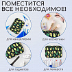 Пенал-косметичка BRAUBERG БОЛЬШОЙ, 1 отделение, 1 откидная планка, ткань, 21x15x6 см, "Avocado", 270706