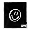 Сумка шоппер BRAUBERG, канвас, 40х35 см, черный, "Smiley", 271900