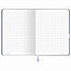 Блокнот с резинкой в клетку 96 л., А5 145х203 мм, твердая обложка, BRAUBERG, "Моноколор", 116318