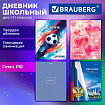 Дневник 1-11 класс 40 л., твердый, BRAUBERG, глянцевая ламинация, МИКС "Универсальный", 107600