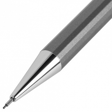 Карандаш механический 0,5 мм, HB, BRAUBERG CHROME, металлический корпус, ластик,181977