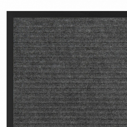 Коврик придверный 120х150 см, СЕРЫЙ, влаго-грязезащитный, 430 г/м2, ребристый, ЛЮБАША СТАНДАРТ, 701041