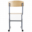 Стул ученический регулируемый "Ученик", 380х480х720-800 мм, рост 4-6, серый каркас