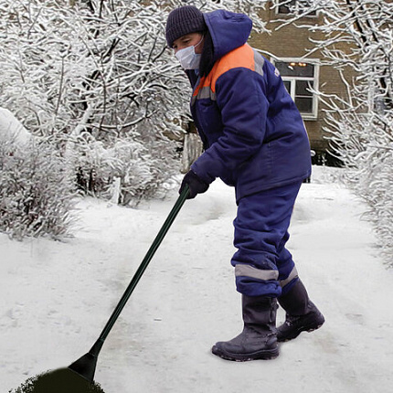 Ледоруб-топор шириной 14 см, ВЕС 3,3 кг, металлическая ручка 120 см, D=34 мм, СУПЕРУСИЛЕННЫЙ, черная порошковая окраска, ГРАНДМАСТЕР, 700346