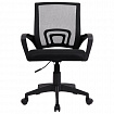 Кресло CROMEX (КРОМЕКС) "Top CH-695", с подлокотниками, сетка/ткань TW, черное, 533065