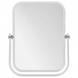 Зеркало настольное BRABIX, 19х16 см, двустороннее, с увеличением, прозрачная рамка, 607423