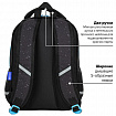 Рюкзак BRAUBERG OPTIMA, 2 отделения, с брелоком, "Открытый космос", 36х27х18 см, 272095