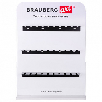 Стойка под масляные краски настольная BRAUBERG ART, акрил, 83х60х29см, 505928