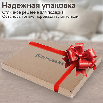 Фотоальбом "Счастье – это моменты" 24 чёрных листа 22x30, уголки, стикеры, ручка, клей, BRAUBERG, 391310