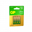 Батарейки КОМПЛЕКТ 4 шт., GP Ultra G-Tech, AAA (LR03, 24А), алкалиновые, мизинчиковые, 24AUA21-2CRSBC4