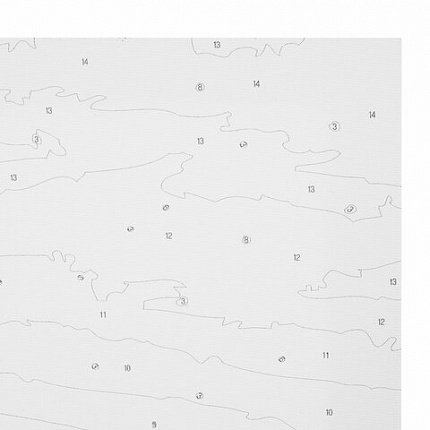 Картина по номерам 40х50 см, ОСТРОВ СОКРОВИЩ "Лунная ночь", на подрамнике, акрил, кисти, 663282