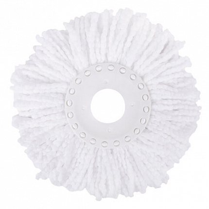 Швабра с отжимом и ведром 7л/5л, отжим центрифуга / рукоятка, 2 круглые насадки, крепление кольцо, зеленый, LAIMA 603624