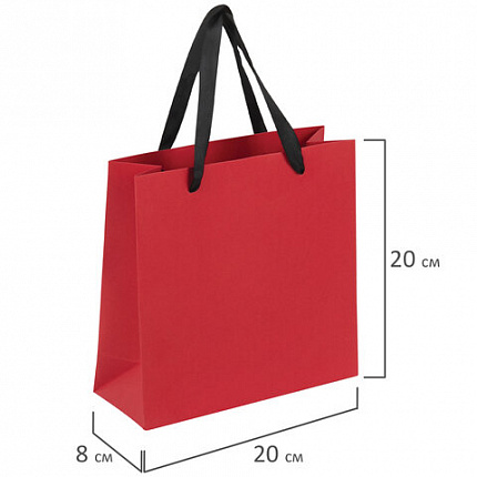 Пакет подарочный (1 штука) 20х20х8 см, ЗОЛОТАЯ СКАЗКА "Business Kraft", крафтовая бумага, ассорти, 608253