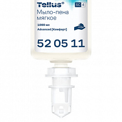 Картридж с жидким мылом-пеной одноразовый Tellus/TORK (Система S4) Advanced, мягкое, 1 л, 520511