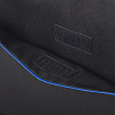 Сумка портфель BRAUBERG PRACTICAL с отделением для ноутбука 15,6", Blue line, черная, 29х40х7 см, 272603