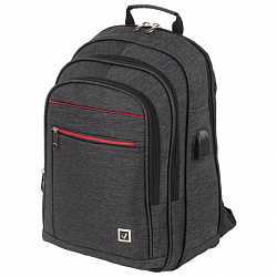 Рюкзак BRAUBERG FUNCTIONAL с отделением для ноутбука, 3 отделения, USB-порт, "Progress", 48х14х34 см, 229873