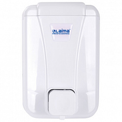 Дозатор для жидкого мыла LAIMA PROFESSIONAL LSA, НАЛИВНОЙ, объем 0,5 л, цвет белый, 607994, 3420-0