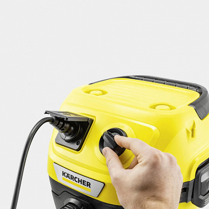 Пылесос хозяйственный KARCHER WD 3 PS, мусоросборник 17л, мощность 1000 Вт, желтый, 1, 1.628-190.0