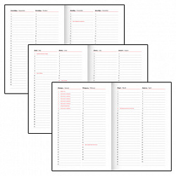 Ежедневник недатированный с резинкой А5 145х203 мм, BRAUBERG, твердый, 128 л., "Vision", 116289