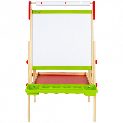 Мольберт растущий 3 в 1 для мела/магнитно-маркерный 48х43 см, BRAUBERG KIDS, 238151