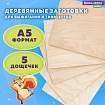 Заготовки для творчества, деревянные, без рисунков, 5 шт., 15х21 см, BRAUBERG HOBBY, 665312