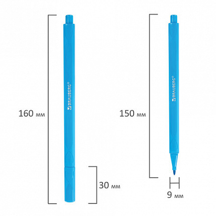Фломастеры трехгранные 24 цвета, вентилируемый колпачок, BRAUBERG "PREMIUM", ПВХ-упаковка, 152194