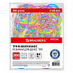 Резинки банковские TPR универсальные, диаметр 60 мм, 200 г, ЯРКИЕ ЦВЕТА, BRAUBERG SPECIAL, 440192