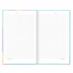Блокнот А5 134х206 мм, 80 л., твёрдый, клетка, BRAUBERG, кросс-серия PASTEL, 117015
