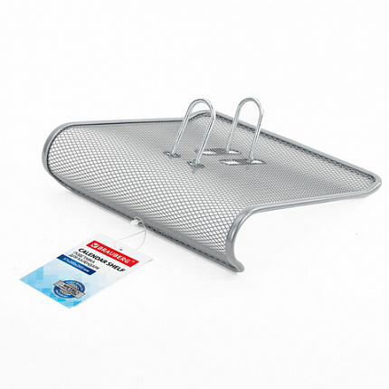 Подставка для календаря большая BRAUBERG "Germanium", металлическая, 57х200х200 мм, серебристая, 231973