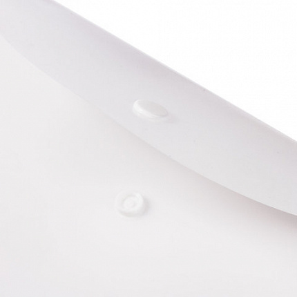 Папка-конверт с кнопкой МАЛОГО ФОРМАТА (250х135 мм), матовая прозрачная, 0,18 мм, BRAUBERG, 227316