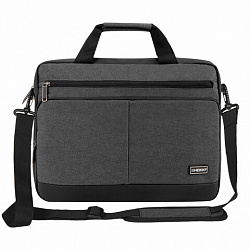 Сумка портфель HEIKKI FORWARD (ХЕЙКИ) с отделением для ноутбука 15,6", темно-серая, 29х40х9 см, 272611