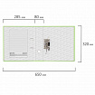 Папка-регистратор BRAUBERG с покрытием из ПВХ, 80 мм, с уголком, лайм (удвоенный срок службы), 227196