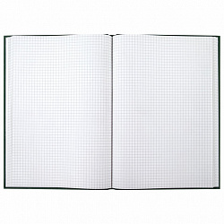 Книга учета 96 л., клетка, твердая, бумвинил, блок офсет, А4 200х290 мм, BRAUBERG, зеленая, 130222