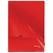 Папка-уголок жесткая, непрозрачная BRAUBERG, красная, 0,15 мм, 224879