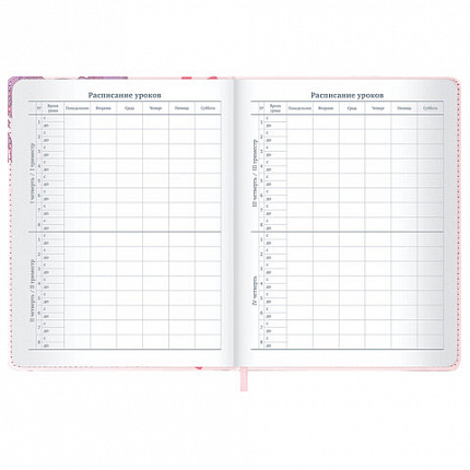 Дневник 1-11 класс 48 л., кожзам (твердая), застежка, BRAUBERG, "Аниме девочка", 107228