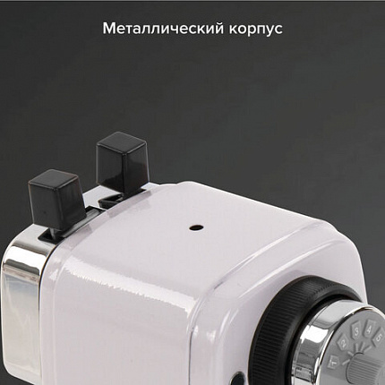 Точилка механическая BRAUBERG "METALLIC-X", для ч/гр и цветных карандашей (в том числе утолщенных), крепление, металлический корпус, 228481