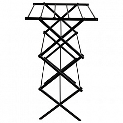 Сушилка напольная МИНИ для белья раскладная, 6 уровней, 10 метров, LAIMA HOME LADDER BLACK, 700473