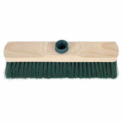 Щетка для уборки, ширина 32 см, щетина 7 см, деревянная, крепление еврорезьба, YORK "Sara", 200