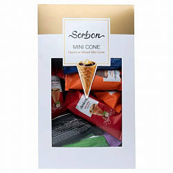 Конфеты мини-рожки в индивидуальной упаковке SORBON "Ассорти Радуга", 350 г