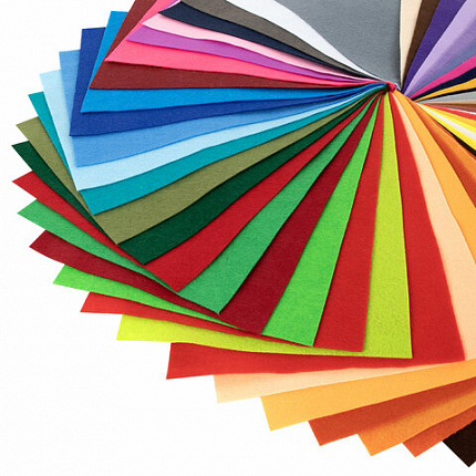 Фетр мягкий А4, 1 мм, 50 листов, 50 цветов, плотность 160 г/м2, ОСТРОВ СОКРОВИЩ, 665473