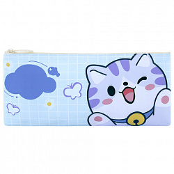 Пенал-конверт ПИФАГОР, 1 отделение, ПВХ, ассорти "Pets", 22x10 см, 273824