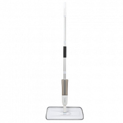 Швабра с распылителем UltraSpray Z, 2 насадки из микрофибры с плоским ворсом, скребок, LAIMA, 609145