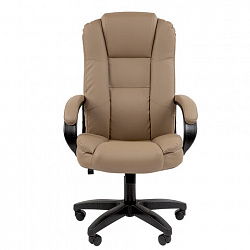 Кресло офисное Chairman CH 600 LT, экокожа, бежевое, 7158660