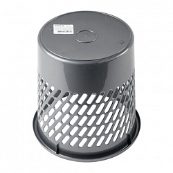 Корзина для бумаг STAFF "Basic" сетчатая, 10 л, серая, 237918